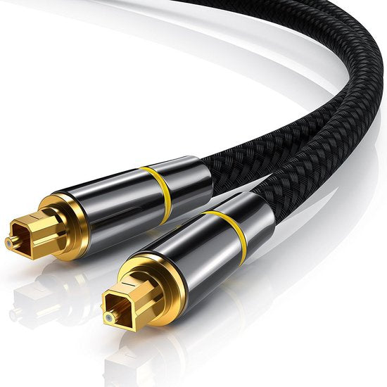 Câble optique Garpex® Premium en nylon - Câble audio optique - Câble audio optique - Mâle-mâle - 2 mètres