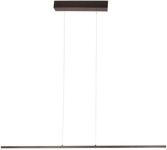 Suspension Bande 3995CA cacao - suspension métallique tendance de 150 cm de large, dotée d'un système de réglage de la hauteur et d'une LED intégrée, de la marque Steinhauer