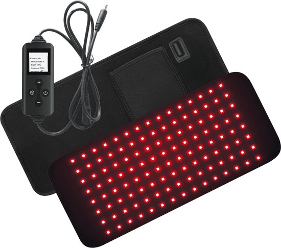 Ceinture de thérapie par lumière rouge Panacea TheraFlex avec câble - Infrarouge 660 et 850 nm - 120 LED - 219 mW/cm²