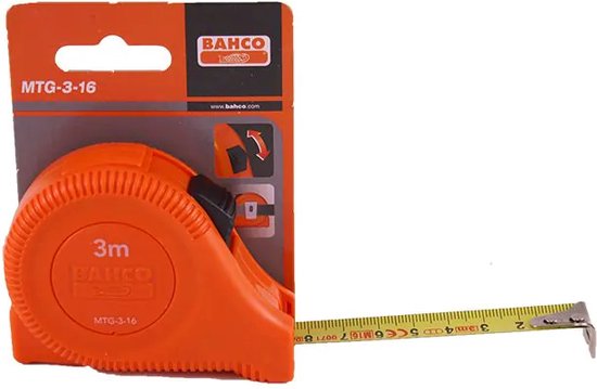 Mètre à ruban Bahco MTG-3-16 - 3 m x 16 mm