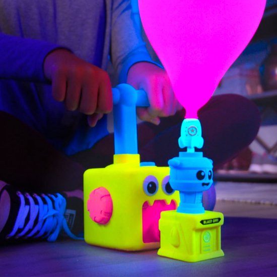 Mediashop Balloon Zoom - Jouet « voiture ballon » pour les enfants à partir de 3 ans - avec modes « voiture » et « fusée » - brille dans le noir