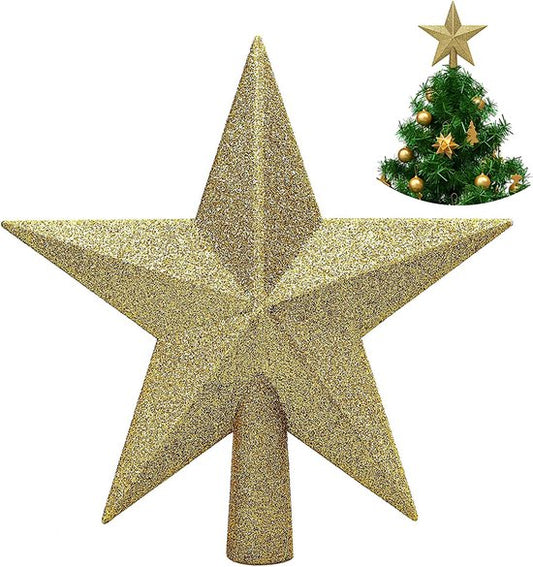 Sapin de Noël à pic Roegaarden - Décoration de Noël - Or - 20 CM
