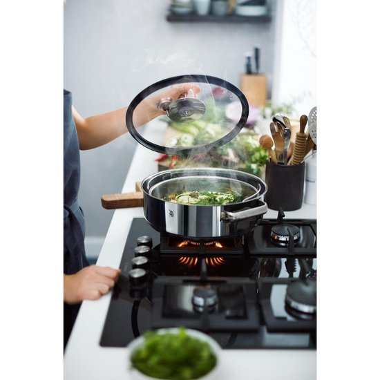 WMF Vitalis - Cocotte à vapeur et à rôtir - Ø 28 cm - Acier inoxydable - Avec couvercle - Compatible induction