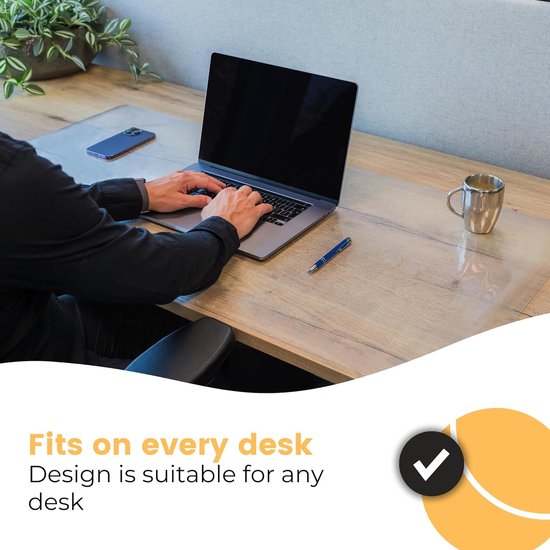 Tapis de bureau professionnel [120 cm x 60 cm] - Tapis de souris XXL - Tapis de souris - Grand tapis de bureau multifonctionnel - Tapis de bureau [Transparent].