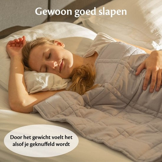 Ella® Couverture lestée pour enfant 4.5kg - 100 x 170cm - Couverture lestée - OEKO-TEX Coton