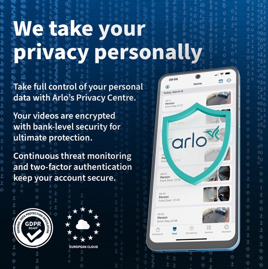Arlo Pro 5 & Essential 2K(+) security set - 1 outdoor camera and 1 doorbell - 1 IP Camera & 1 Doorbell