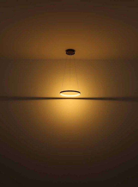 Globo - lampe suspendue - Ralph - brun - métal - Ø 39cm - LED - 67192-19BR