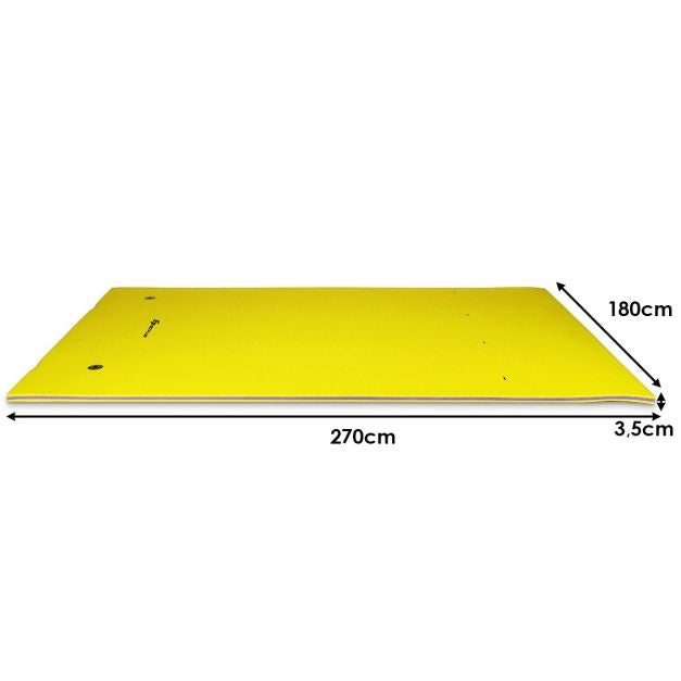 Coast Floating Mat - Radeau flottant - 270 x 180cm - Jaune - Jusqu'à 300kg