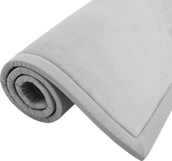 Tapis de jeu Velvety Soft / Tapis d'enfant Maila - 180 x 120 cm - Gris