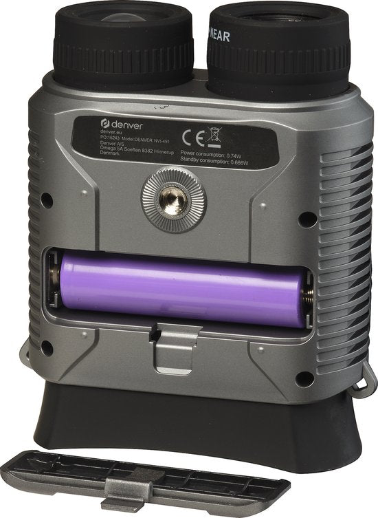 Caméra pour animaux sauvages - Denver - avec vision nocturne 12MP - Caméra pour animaux sauvages Full HD - Vidéo/Photo - Zoom 8x - Batterie rechargeable - NVI491