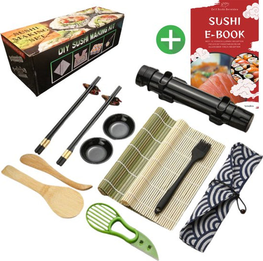 Sushi Set XXL - Sushi maker - Sushi Bazooka Set - Noir
