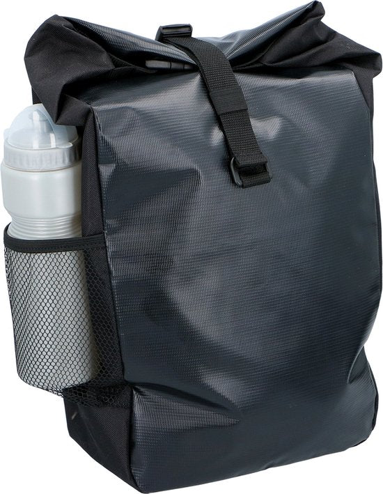 Sac à dos de vélo Dunlop 4-en-1 imperméable - Sac de vélo / sac à dos - 16 L - Sac à main ou sac à bandoulière - Noir / Rouge / Bleu