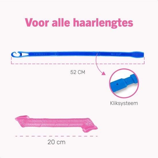 Soft & Silky - Boucles sans chaleur - 18 pièces - 30cm - Boucle à cheveux - Rouleaux à cheveux - Boucles sans chaleur - Boucleurs