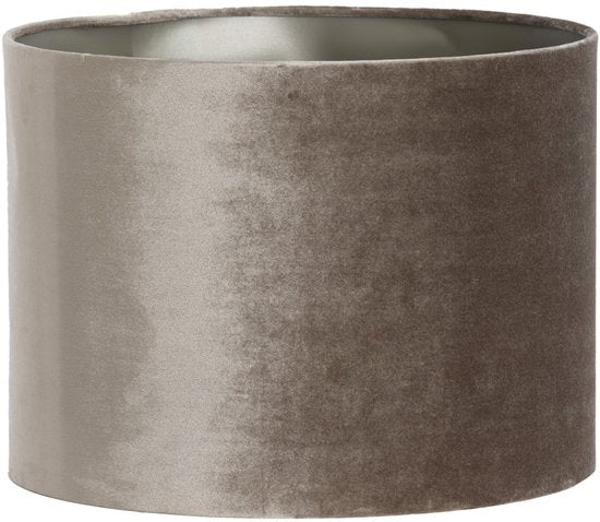 Light & Living - abat-jour - Palata - marron - tissu - Ø 30 cm - E27 - 2230379