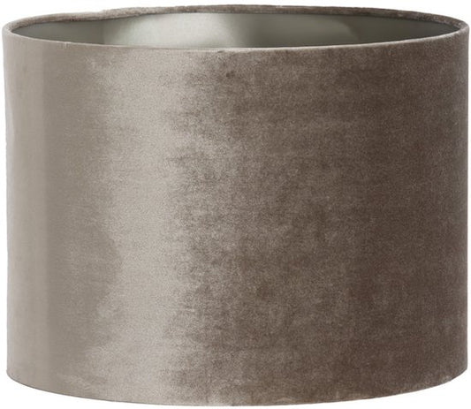 Light & Living - abat-jour - Palata - marron - tissu - Ø 30 cm - E27 - 2230379
