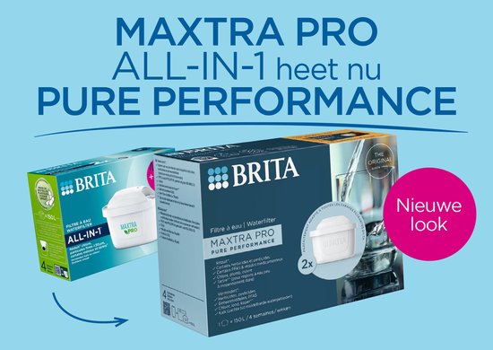 Cartouche filtrante BRITA MAXTRA PRO Pure Performance - 12 pièces - Cartouche filtrante d'origine pour carafes filtrantes BRITA - filtre les impuretés telles que les herbicides, les PFAS, le chlore, le calcaire et les métaux
