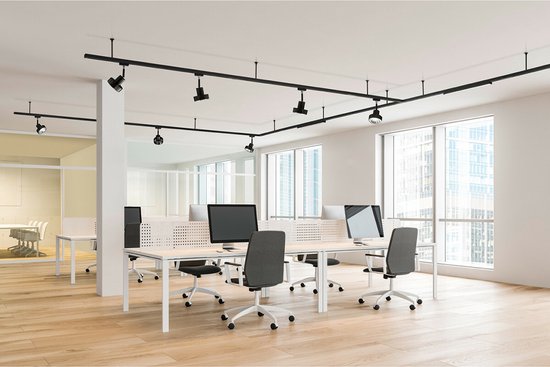 Éclairage sur rail à LED - Track Spot - DUOLINE - 2 phases - Douille GU10 - Rond - Or mat - Aluminium