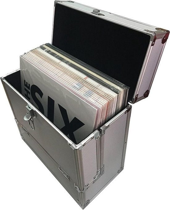 Boîtier vinyle LP - boîtier de disque - 40 LPs - argenté