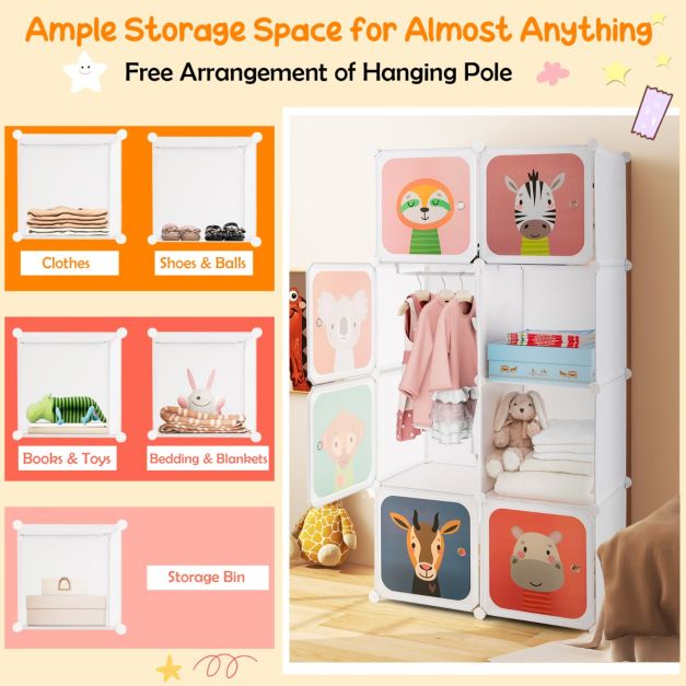 Armoire Coast - PP - Résistant à l'eau - 75 x 37 x 145 cm - Blanc