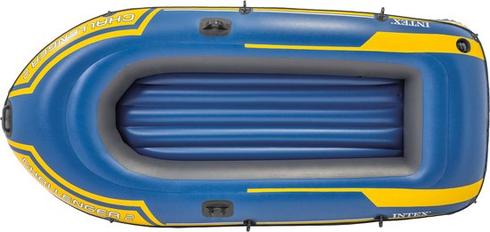 Kit de bateau Intex Challenger 2 - 236 x 114 x 41 cm - Pagaies et pompe incluses
