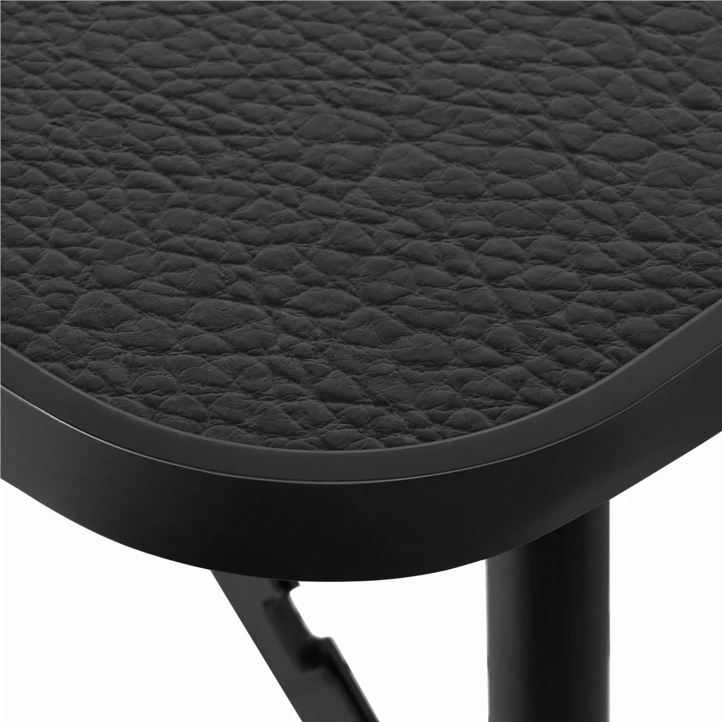 Yaheetech Table de toilettage pliante - équipée d'un support réglable en hauteur, d'une sangle de transport amovible et d'un plan de travail antidérapant - pour chiens et chats - métal noir et cuir PU - 80,5 x 46 x 76 cm