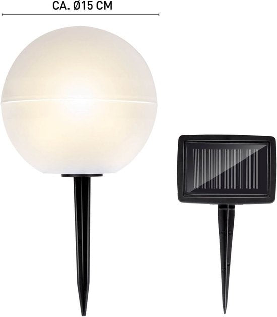 Grundig Ampoules pour l'extérieur - Avec prise - LED - Chargement par énergie solaire - Blanc