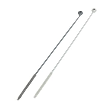 Ensemble de brosses à pailles WENKO Triko - 2 pièces - 26 cm - Gris/Vert