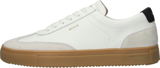 Blackstone SLATE HARPER - DG516 Blanc Noir - Baskets basses - Homme - Blanc - Pointure : 45