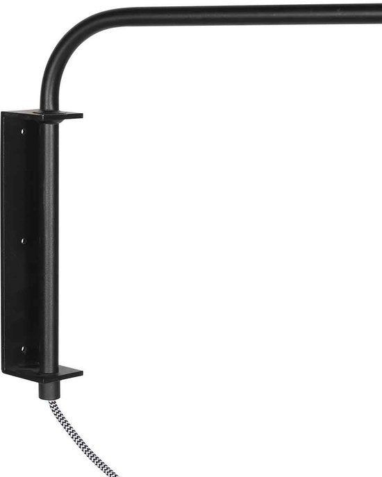 Steinhauer - applique - Bloeba - noir - métal - fixation libre - E27 - 4142ZW