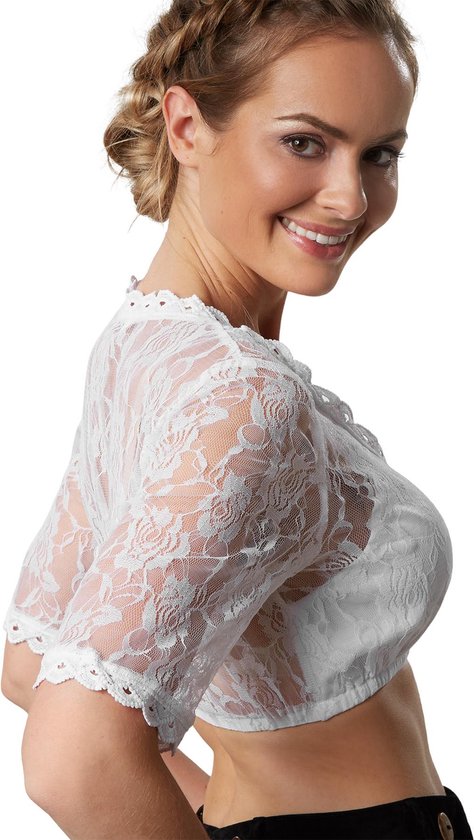 Dressforfun Dirndl blouse Heidi XL - déguisement costume halloween déguisement fête de carnaval déguisement fête de carnaval - 303078