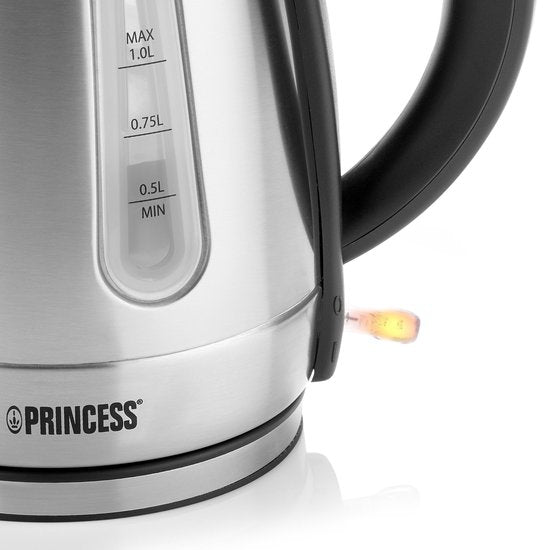 Bouilloire Princesse 236023 - 1 litre - rotation 360° - 2200W - acier inoxydable