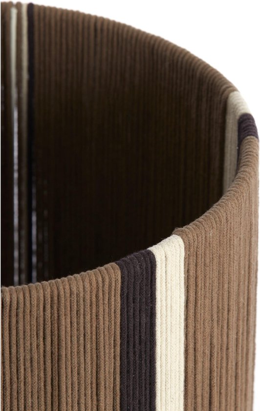 Light & Living Abat-jour Medan - Marron foncé - Ø30cm - Moderne
