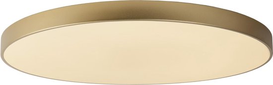 Lucide UNAR - Plafonnier - Ø 80 cm - LED 3 StepDim - 1x80 W 2700 K - Or mat / Laiton