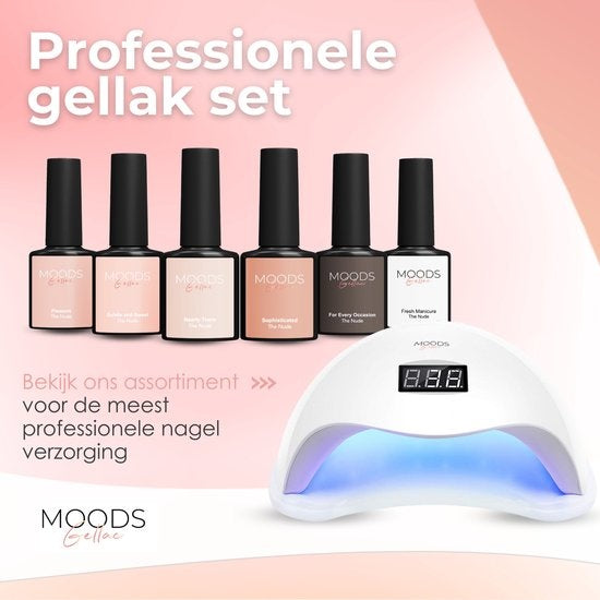 Vernis à ongles en gel - Moods Gellac - Ensemble de 6 pièces - 8ML - Kit de démarrage - Édition Nude - Ongles - Kit de démarrage de vernis en gel