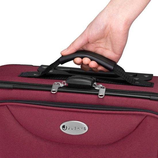 Trolley Travel Case Set / Valise Set Athen - 5-Piece - Bordeaux