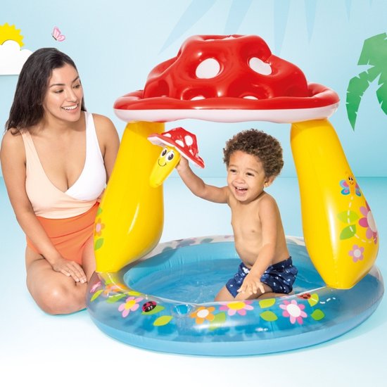Piscine gonflable Intex Baby « Champignon » - Ø 102 x 89 cm
