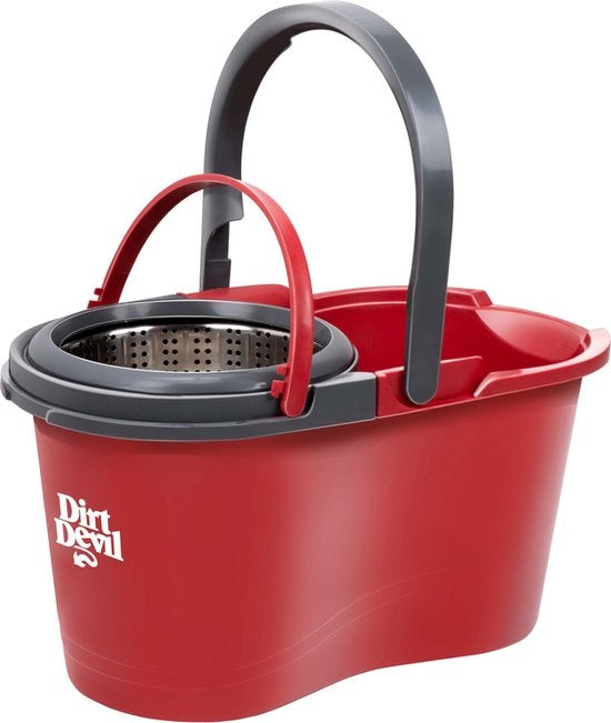 Dirt Devil Système de nettoyage avec essoreuse - 16 L - 17⌀ x 98 - 118 CM - Rouge