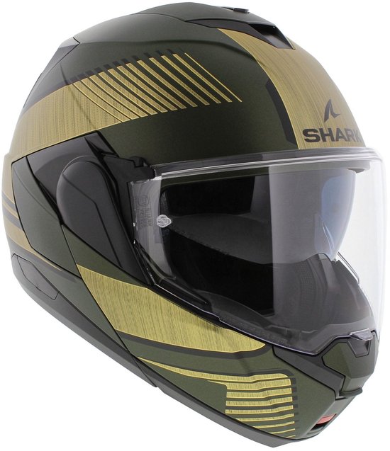 Casque SHARK Oxo Sikter Mat Vert Chrome Or GUQ - Taille XL - Casque