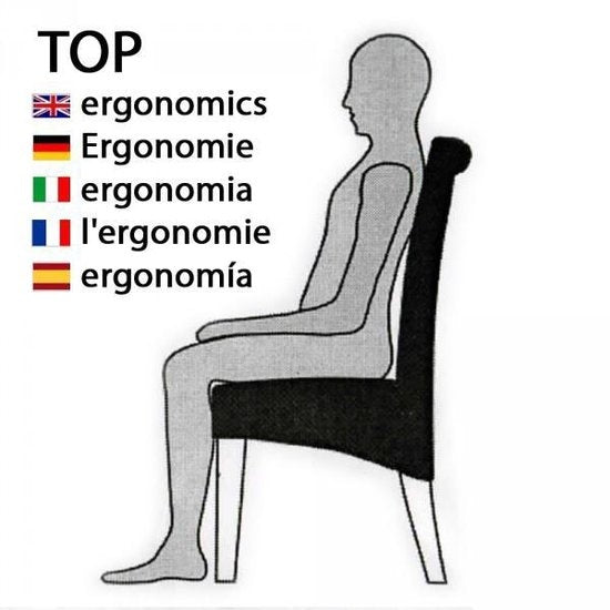 Chaise de salle à manger x2, Tectake®, Rembourré avec revêtement aspect cuir, Dossier haut ergonomique, Brun