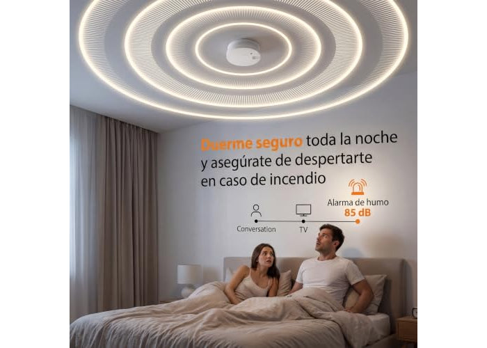 Smartwares FSM-11710 Détecteur de fumée avec capteur optique - Pile remplaçable - Durée de vie du capteur : 10 ans