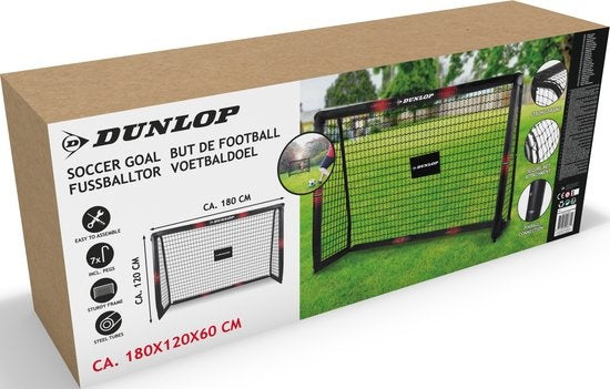 But de football Dunlop 180 x 120 x 60 CM - Noir