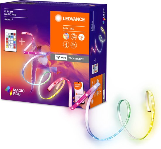 Bande LED LEDVANCE SMART+ WiFi FLEX 3M, blanche, 22 W, 500 lm
