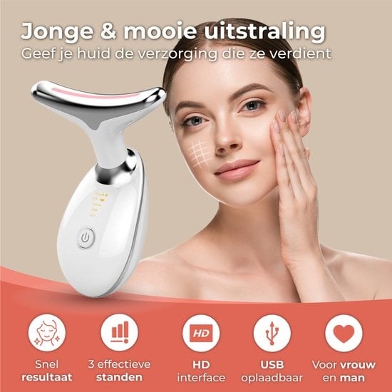 Nuvance - Skin Rejuvenator - Facelift Device - Skin Care - USB Rechargeable - Facial Cleanser - Reducing Acne, Lines, Wrinkles and Fatigue