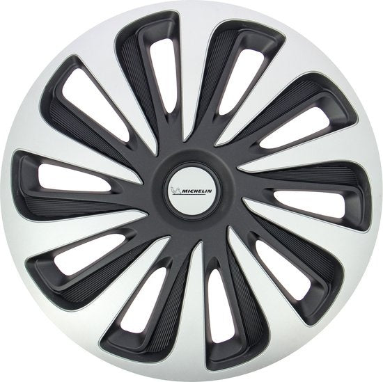 Michelin Wieldoppen 14 inch - zilver/zwart - nvs
