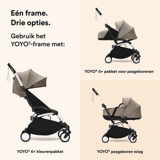 Poussette pliable légère Stokke® YOYO 3 Frame | Blanc