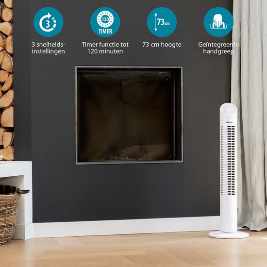 Ventilateur colonne Tristar VE-5905 – 73 centimètres – Fonction minuterie