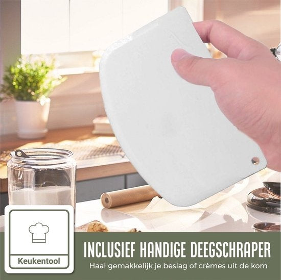 COOCK 6-Piece Baking Tray Set - Springform - Anti-stick Cake Pan - 12 to 28 Cm Diameter -Cake Pan Incl. Dough Mixer & E-Book
