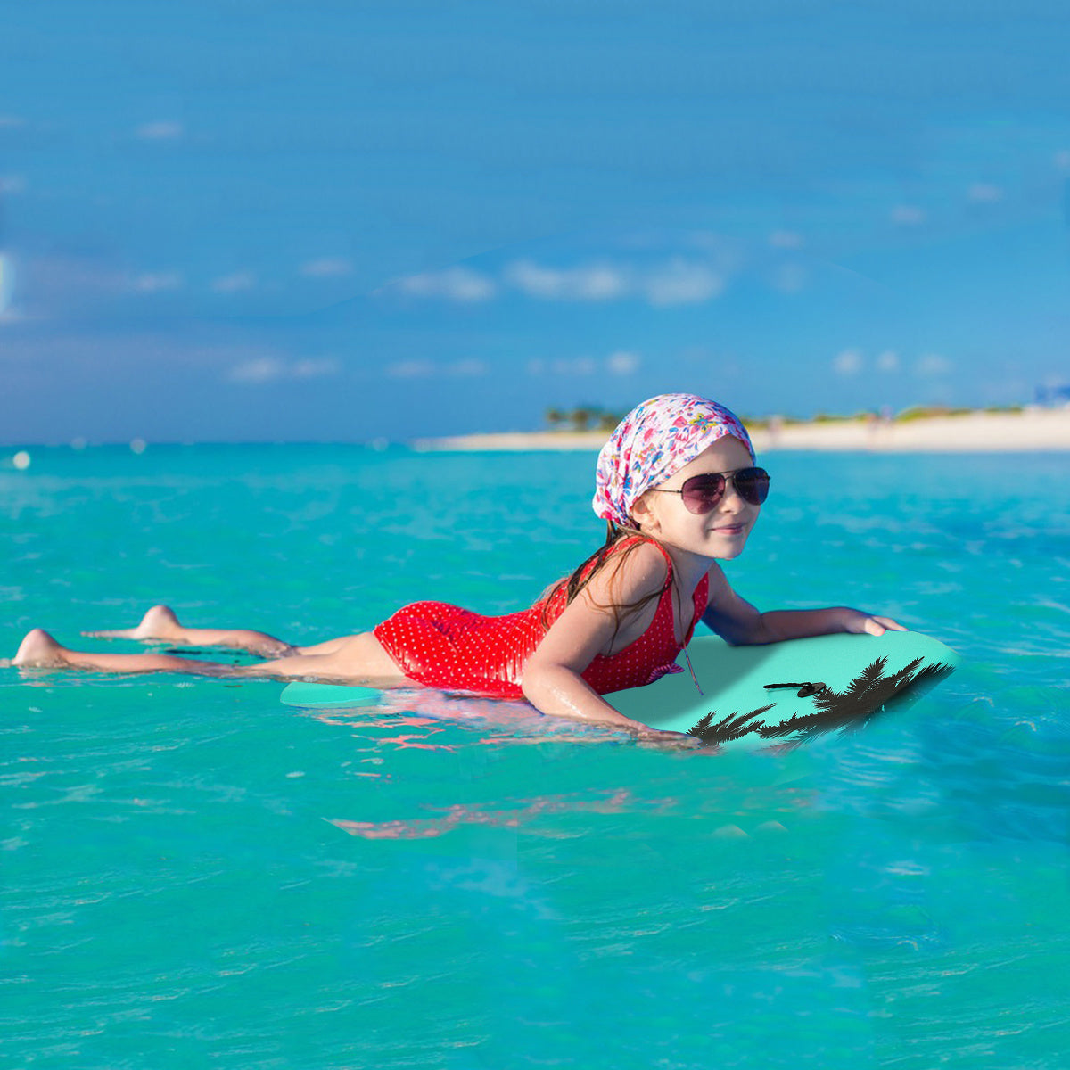 Goplus sup board kids bodyboard surfboard surfboard green 104 x 52 x 6 cm