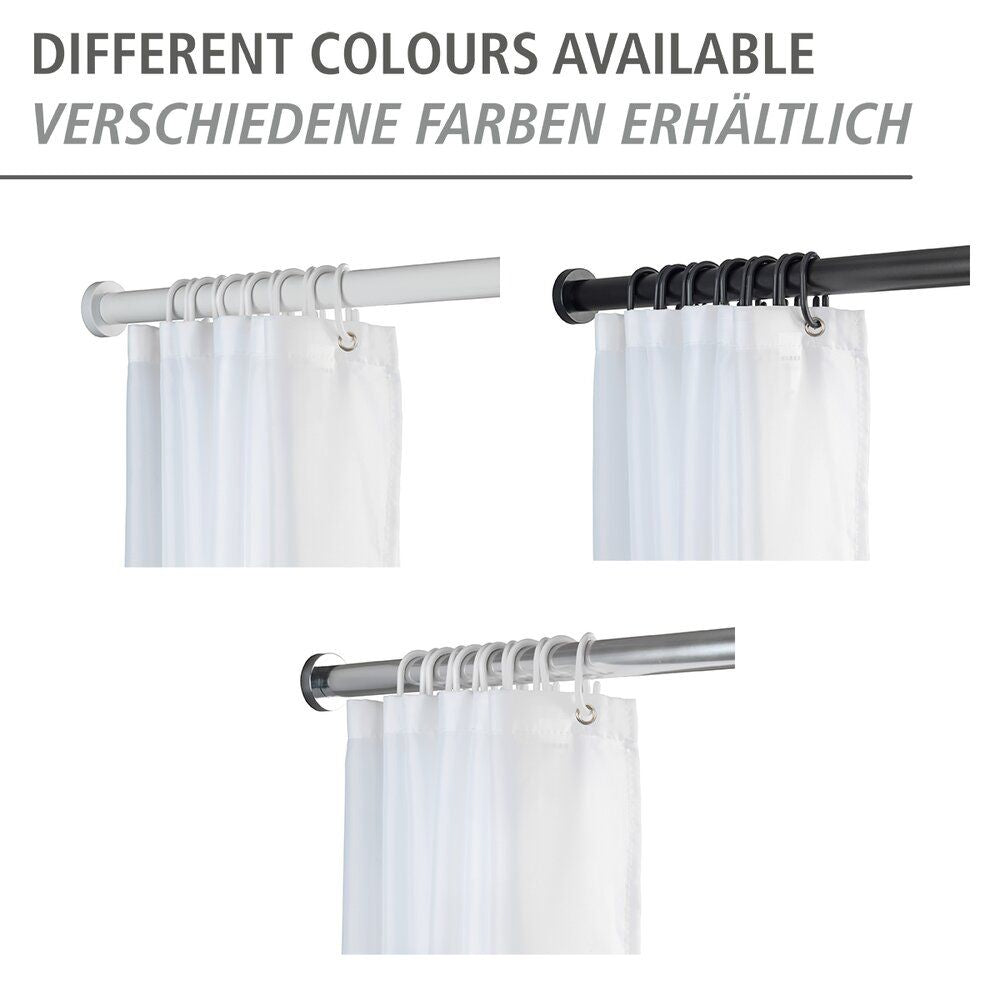 Barre de douche télescopique WENKO Luz, chrome - 70-115 cm - acier inoxydable