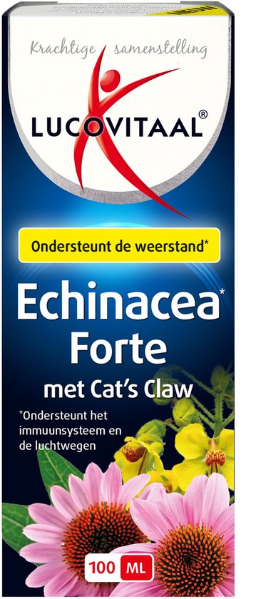 Lucovitaal - Gouttes Echinacea Cat's Claw pour renforcer les défenses immunitaires - 100 ml - Complément alimentaire